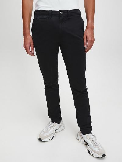 Calvin Klein Ruhák HU031431 | Calvin Klein Skinny Férfi Chino Nadrág Fekete